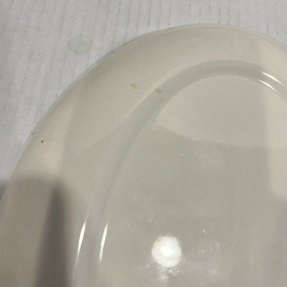 VINTAGE TABLEWARE BLUE Wild Flowers OVAL PLATTER 9” Serving Farmhouse Cottage - Picture 2 of 8